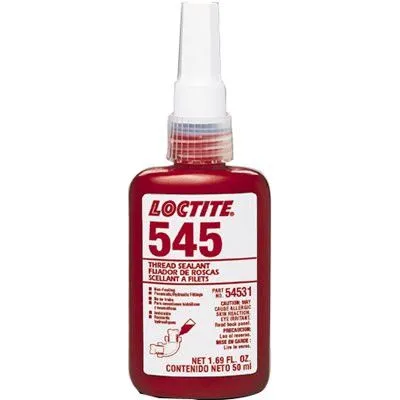 Loctite 54541 545 Thread Sealant, Hydraulic/Pneumatic Fittings, 250 mL Bottle, Purple (1 Bottle)