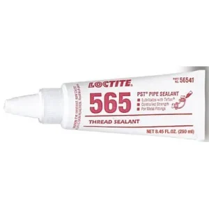 Loctite 56541 565 PST Thread Sealant, Controlled Strength, 250 mL Tube, White (1 Tube)