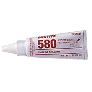 Loctite 58031 580 PST Thread Sealant, Low Halogen/Low Sulfur, 50 mL Tube, White (1 Tube)