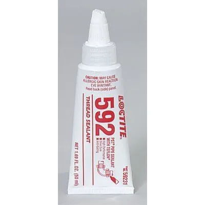 Loctite 59231 592 PST Thread Sealant, Slow Cure, 50 mL Tube, Opaque White (1 Tube)
