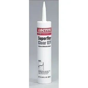 Loctite 59575 Superflex RTV, Silicone Adhesive Sealants, 300 mL Cartridge, Clear (1 Cartridge)