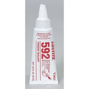 Loctite 442-88568 592 PST Thread Sealant, Slow Cure, 250 mL Tube, Opaque White (1 Tube)