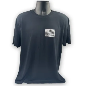 CALIFORNIA TOOL & WELDING SUPPLY T-SHIRT, FLAG, BLACK X LARGE