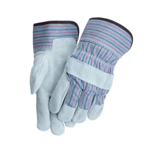 TRUST 4455L ECONOMY SINGLE PALM WORK GLOVES-2.5″ CUFF, COTTON LINED, 12/PACK
