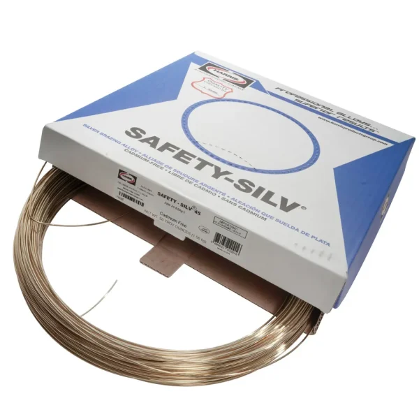 HARRIS® 45550H SAFETY-SILV® 45 High Silver Brazing Alloy 3/32 in, 50 toz Box