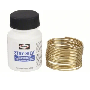 HARRIS® 45KPOP SAFETY-SILV® 45 1/16″ X 1.75 OZ. COIL HIGH SILVER BRAZING ALLOY KIT, 4 JARS/BOX