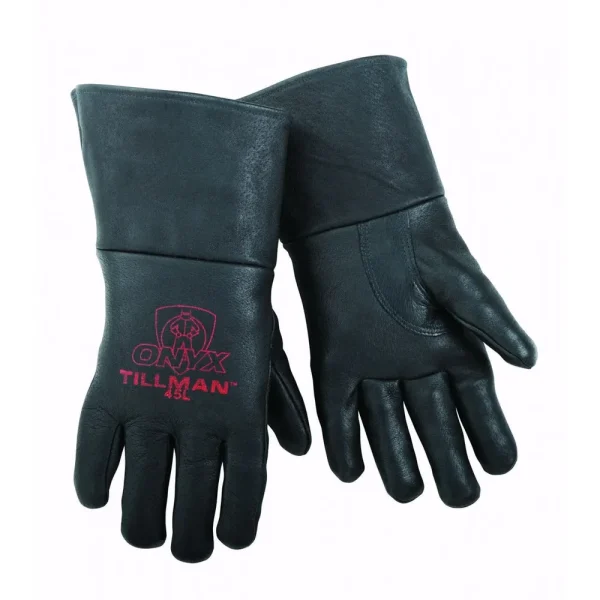 Tillman 45 Black Top Grain Pigskin Oynx MIG Gloves (1 Pair)