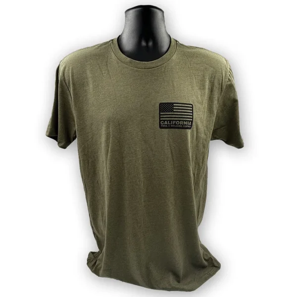 CALIFORNIA TOOL & WELDING SUPPLY T-SHIRT, STINGER, GREEN MEDIUM