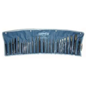 Mayhew Tools 61050 24 Piece Punch & Chisel Kit, Pointed and Round w/Pouch (1 Kit)
