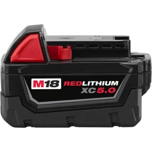 MILWAUKEE® TOOL 48-11-1850 M18™ REDLITHIUM™ XC 5.0Ah Extended Capacity Battery Pack