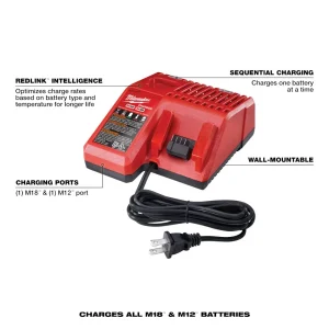MILWAUKEE® TOOL 48-59-1812 M18™ & M12™ Multi-Voltage Charger