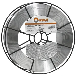 Hobart ER4943 .035 Aluminum MIG Wire – 16# Wire Basket 494303512