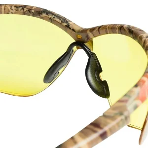 Jackson Safety 50013 SG Safety Glasses, Amber Poly Lens, Sta-Clear™ Anti-Fog, Camo Poly Half-Frame