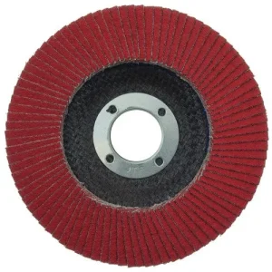 Weiler Tiger Ceramic Flap Disc- 4 1/2″ Type 29 7/8 Arbor 60 Grit 50102