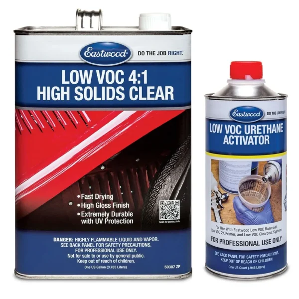 Eastwood 4:1 Low VOC High Solids Clear for Automotive Car Paint – Gallon
