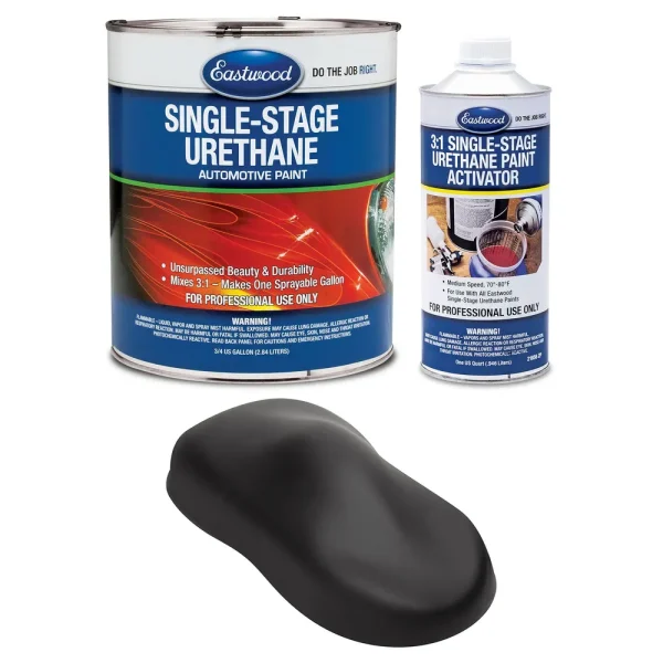 Eastwood Rat Rod Matte Black 3:1 Single Stage Automotive Car Paint – Gallon