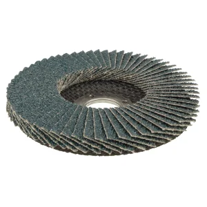 Weiler 51161 4-1/2″ Tiger Paw Super High Density Flap Disc, Flat (TY27), Phenolic Backing, 40Z, 7/8″ Arbor Hole, 10/BOX