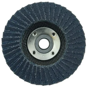 Weiler Tiger X Flap Disc – 4-1/2″ Type 27 w/Hub 40 Grit 51226