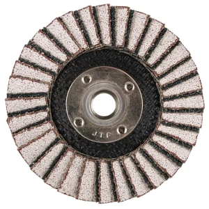 Weiler 51257 4-1/2″ Tiger Aluminum Flap Disc, Flat (TY27), Phenolic Backing, 60Z, 5/8″-11 Arbor Hole, 10/BOX