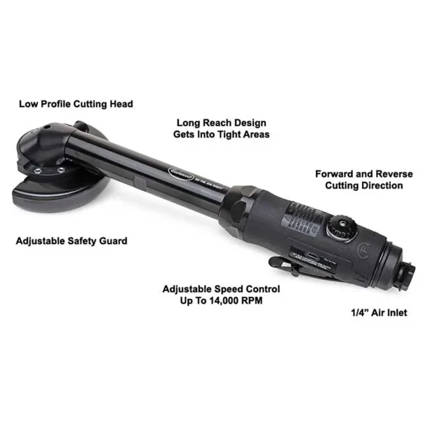 Eastwood 4 Inch Extended Reach Air Cut Off Tool w/forward and reverse