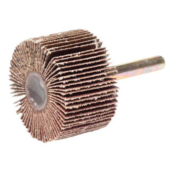 Weiler 52010 1-1/2″ x 1″ Tiger Coated Abrasive Flap Wheel, 1/4″ Stem, 80AO, 10/BOX