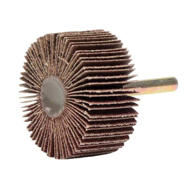 Weiler 52015 2″ x 1″ Tiger Coated Abrasive Flap Wheel, 1/4″ Stem, 60AO, 10/BOX