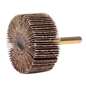 Weiler 52016 2″ x 1″ Tiger Coated Abrasive Flap Wheel, 1/4″ Stem, 80AO, 10/BOX