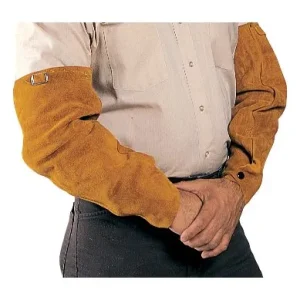 Tillman 5218 18″ Bourbon Brown Side Split Cowhide Leather Sleeves (1 Pair)