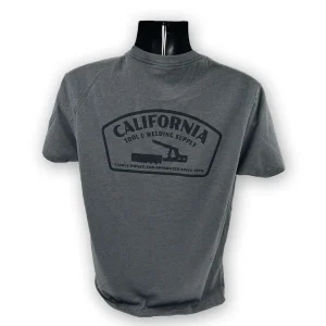 CALIFORNIA TOOL & WELDING SUPPLY T-SHIRT, STINGER, GREY LARGE