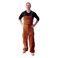 Tillman 5300A 54″ Chocolate Brown Leather Split Leg Bib Apron (1 Apron)