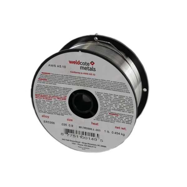 WELDCOTE 5356035X1SP 5356 .035″ X 1# SPOOL ALUMINUM SOLID MIG WIRE
