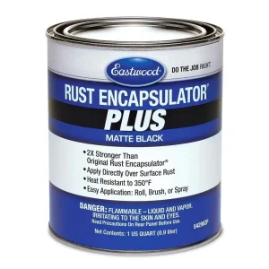 Eastwood Rust Encapsulator Plus Matte Black Paint Quart