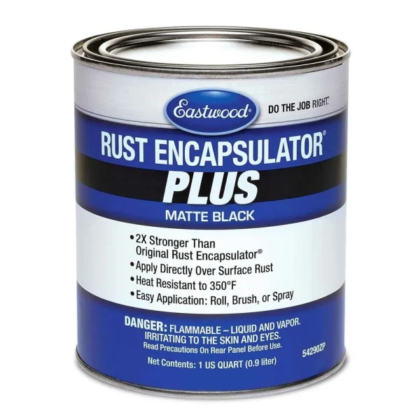 Eastwood Rust Encapsulator Plus Matte Black Paint Quart