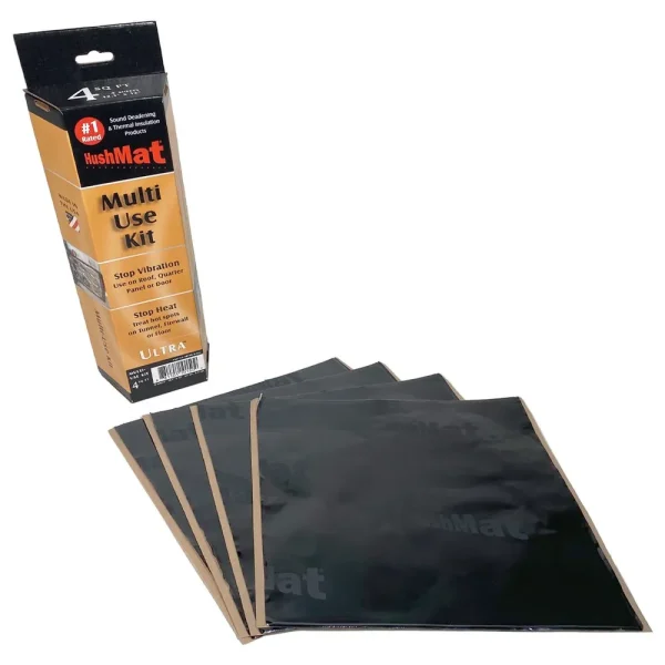 HushMat Multi Use Kit – Stealth Black Foil with Self-Adhesive Butyl 10150
