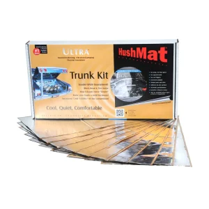 HushMat Trunk Kit – Silver Foil with Self Adhesive Butyl-10 Sheets 12 Inchx23 Inch ea 19 sq ft 10301