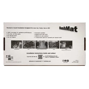 HushMat Floor/Firewall Kit – Stealth Black Foil with Self-Adhesive Butyl 10400