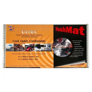 HushMat Floor/Firewall Kit – Stealth Black Foil with Self-Adhesive Butyl 10400