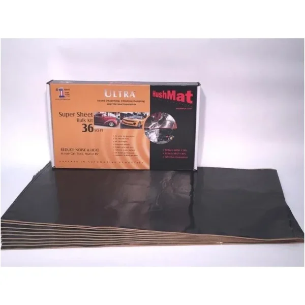 HushMat Super Bulk Kit – Stealth Black Foil with Self-Adhesive Butyl 10800