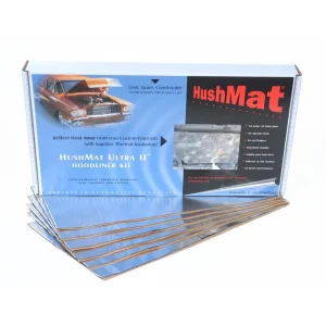 HushMat Universal Auto & Truck Heavy Duty Hoodliner Insulation – 6 Sheets 12 Inchx23 Inch ea 50100