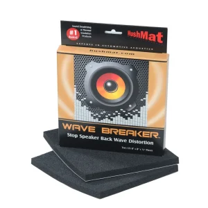HushMat Wave Breaker Kit – Contains 2-8 Inchx8 Inchea Speaker Back Wave Deflecting Pads 82450