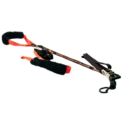 Titan Lifts 1.5 Inch Deluxe Ratchet Straps – 1 Pair DRS-15-BO