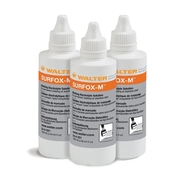 Walter 54A031 SURFOX-M Black Stainless Steel Marking Electrolyte: 3.4 oz Bottle (1 Bottle)