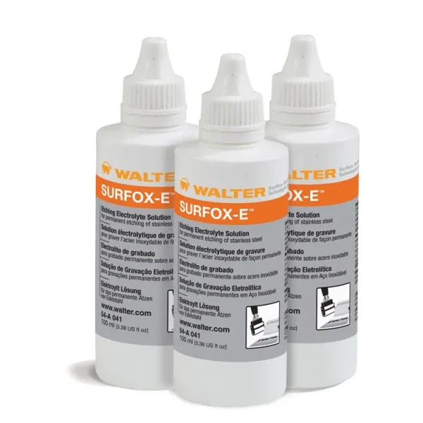 Walter 54A041 SURFOX-E White Stainless Steel Etching Electrolyte: 3.4 oz Bottle (1 Bottle)
