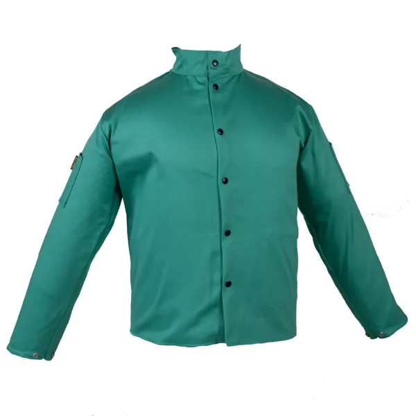 TRUST 5500XL 30″ 9 OZ GREEN FR JACKET X-LARGE, COTTON, LIGHTWEIGHT
