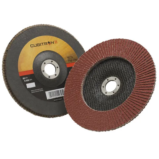 3M Cubitron II Flap Disc 967A 7″ Type 27 Grade 60+ 55612