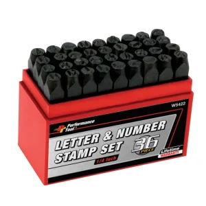 Performance Tool 1/4 in. Steel Letter/Number Stamp W5422