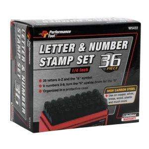Performance Tool 1/4 in. Steel Letter/Number Stamp W5422