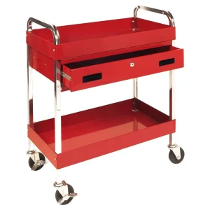 Performance Tool Two Shelf Utility Cart w/Drawer W54004