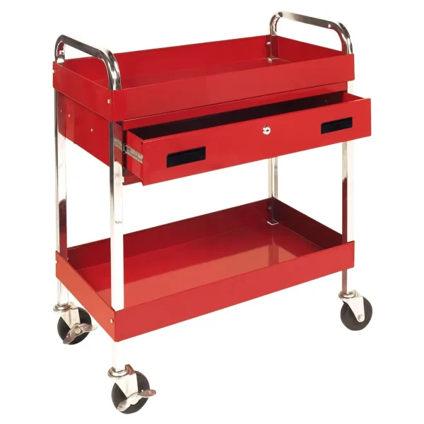 Performance Tool Two Shelf Utility Cart w/Drawer W54004