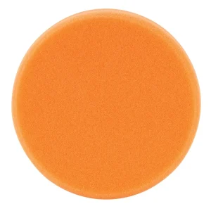 Dynabrade 5 1/2 In. Dynacut Orange Foam Flat Face Polishing Pad, Hook and Loop 79703